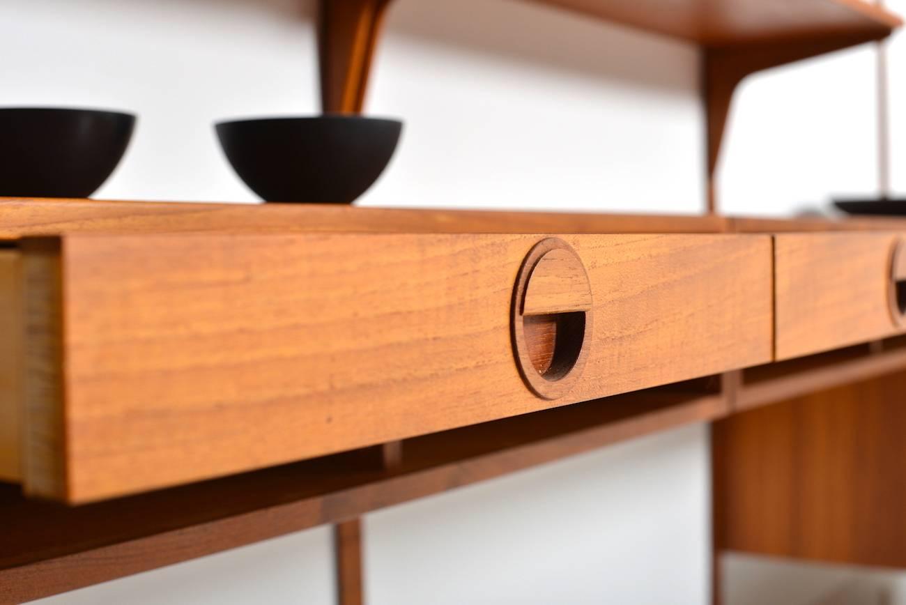 Exclusive and Rare Teak Wall Unit by Rud Thygesen & Johnny Sørensen 2