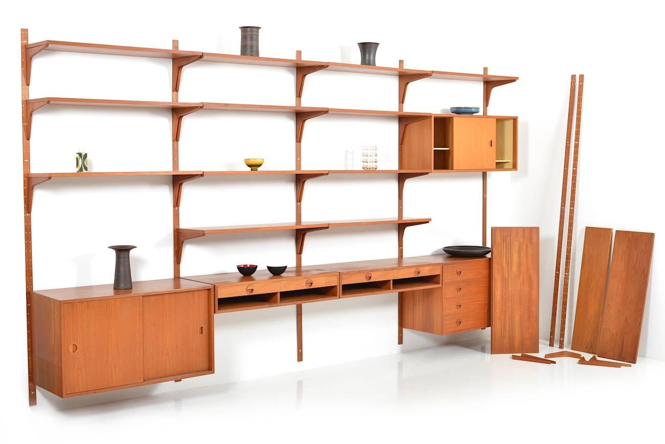 Exclusive and Rare Teak Wall Unit by Rud Thygesen & Johnny Sørensen 3