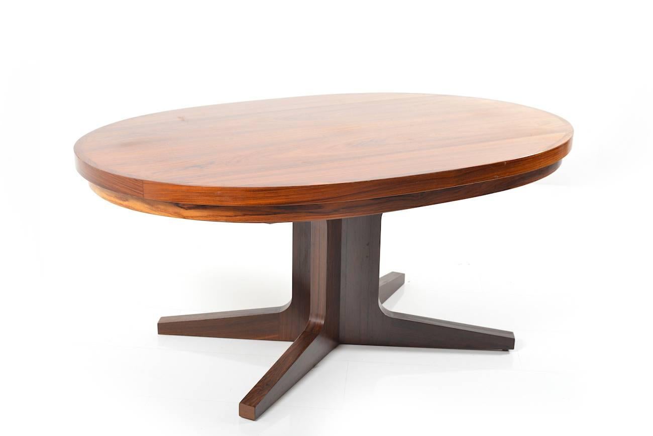 Rare and fantastic Dyrlund Smith Flip Flap Dining Table in Rosewood, 1960s For Sale 1