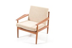 Early Teak Wooden Easy Chair by Arne Vodder