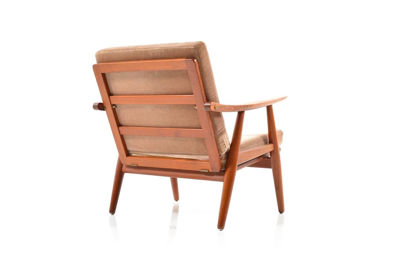 Early GE-270 Easy Chair by Hans J. Wegner, 1950s In Good Condition In Handewitt, DE