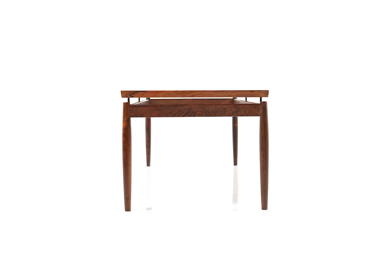 Rectangular Rosewood Sofa Table by Grete Jalk For Sale 2