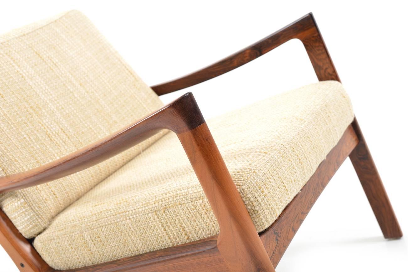 Mid-20th Century Rare Senator Easy Chair in Rosewood by Ole Wanscher
