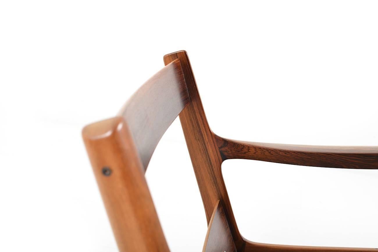 Rare Senator Easy Chair in Rosewood by Ole Wanscher 1