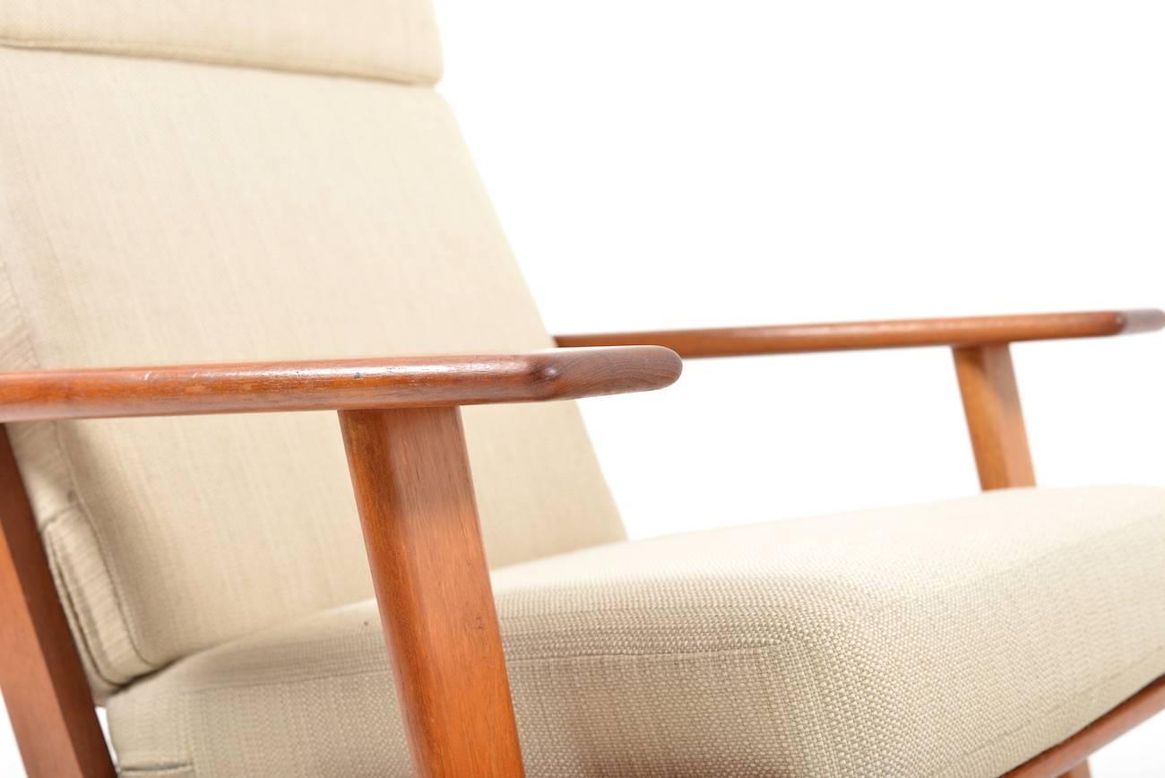 Scandinavian Modern GE-290 / Lounge Chair and Footstool by Hans J.Wegner