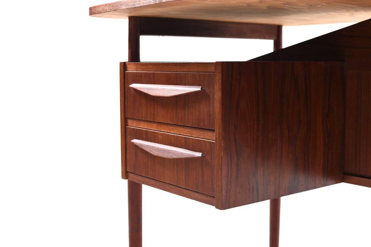 Mid-20th Century Midcentury Danish Desk in Teak For Sale