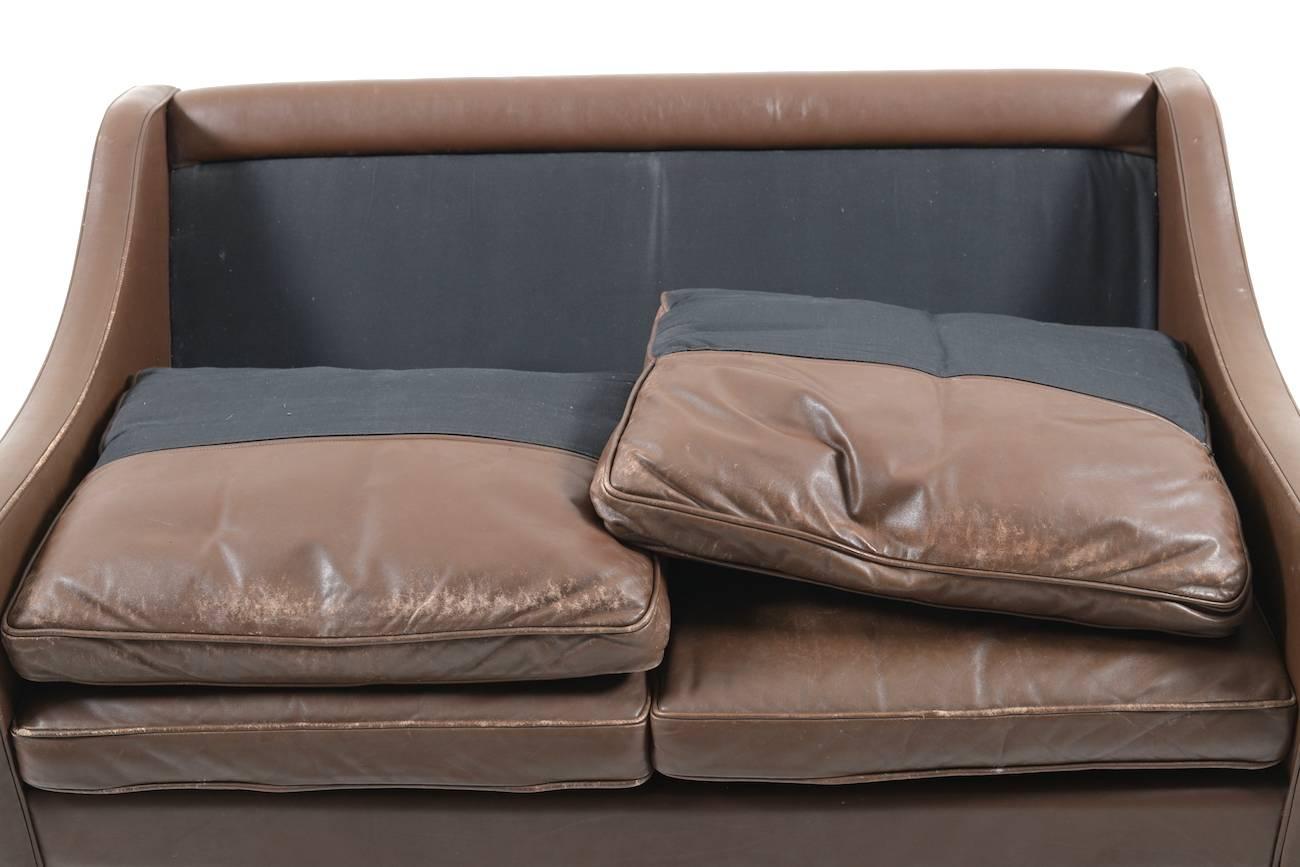 Leather Sofa 2208 by Børge Mogensen For Sale 1