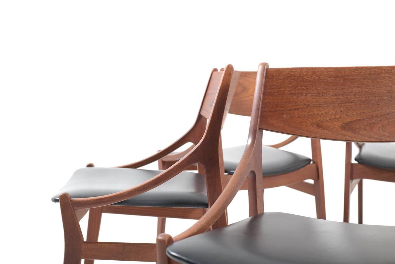 Set of Six Dining Chairs by H. Vestervig Eriksen In Good Condition In Handewitt, DE