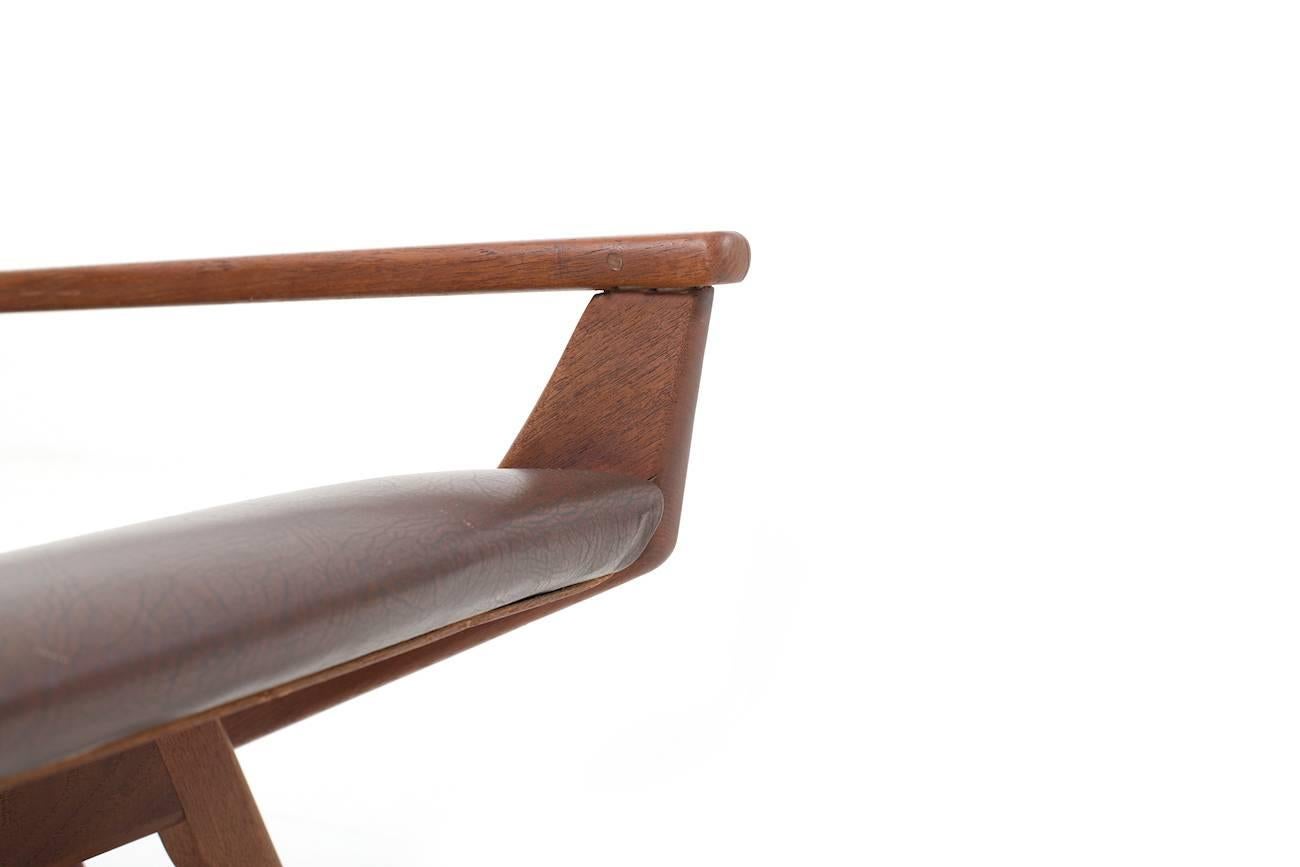 Mid-20th Century Rare Georg Jensen Rocking Chair in Solid Teak For Sale