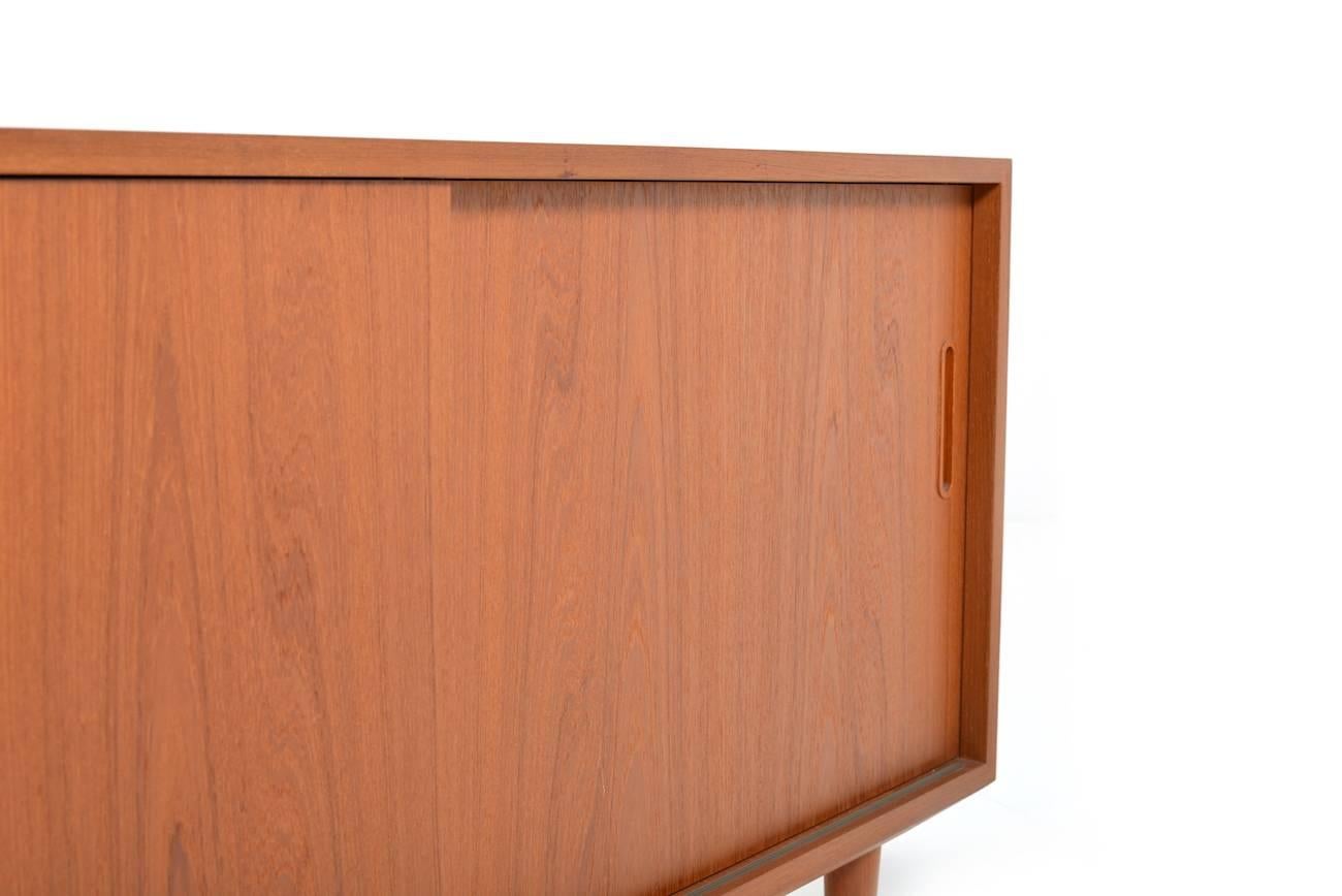Small Teak Wooden Sideboard For Sale 2