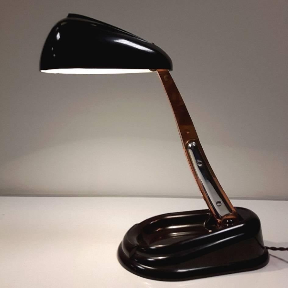 French Jumo Bolide Bakelite Desk Lamp For Sale