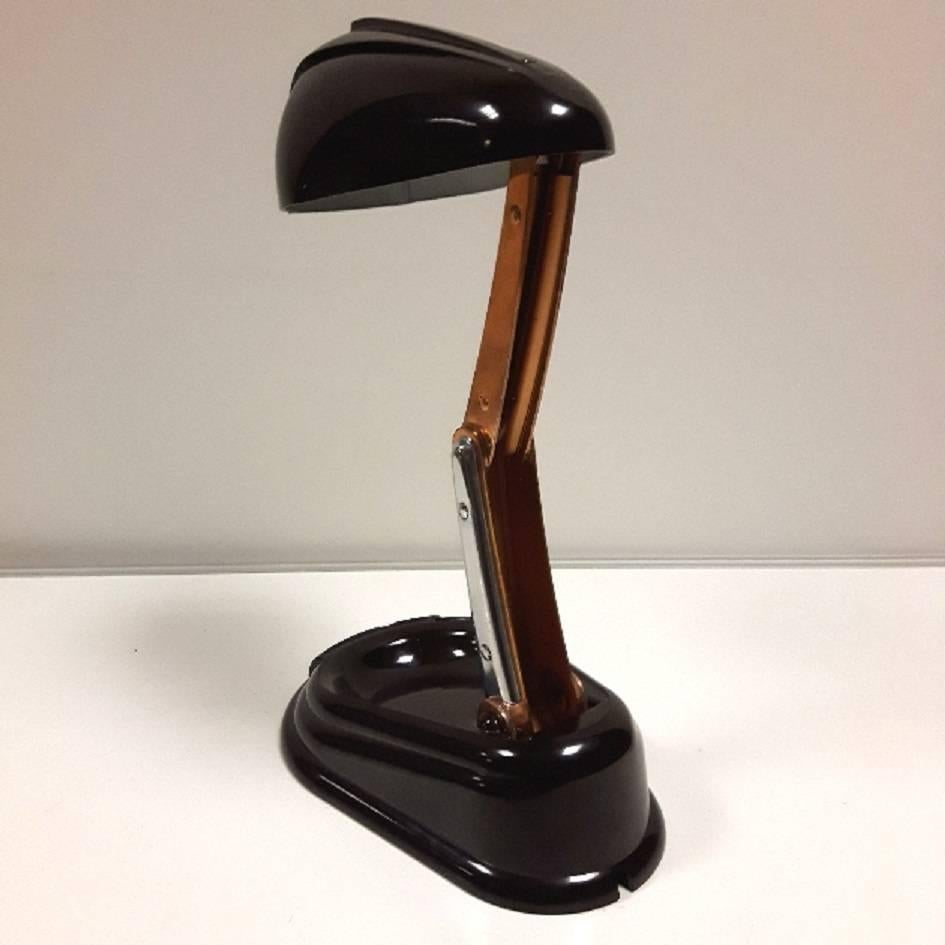 Brass Jumo Bolide Bakelite Desk Lamp For Sale