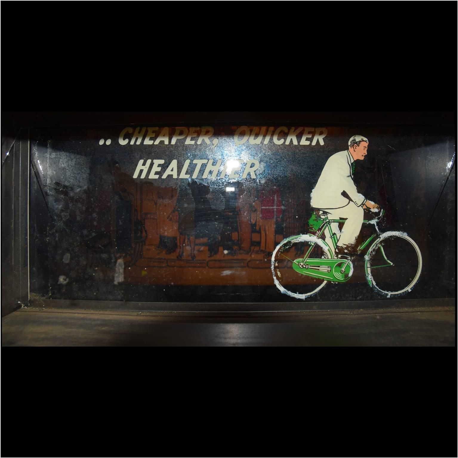 English Raleigh Cycles Advertising Light Box For Sale