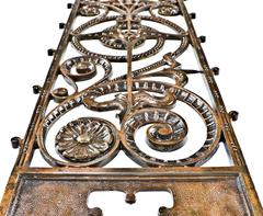 19th Century Cast Iron Elevator Grille from the Manhattan Building