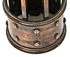 Early 20th Century Wrought Iron Newel Post from the E.F. Lasar Mansion