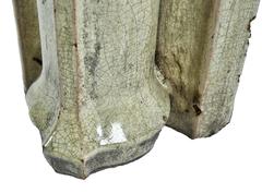 19th Century White Glazed Terracotta Fragment from the Reliance Building