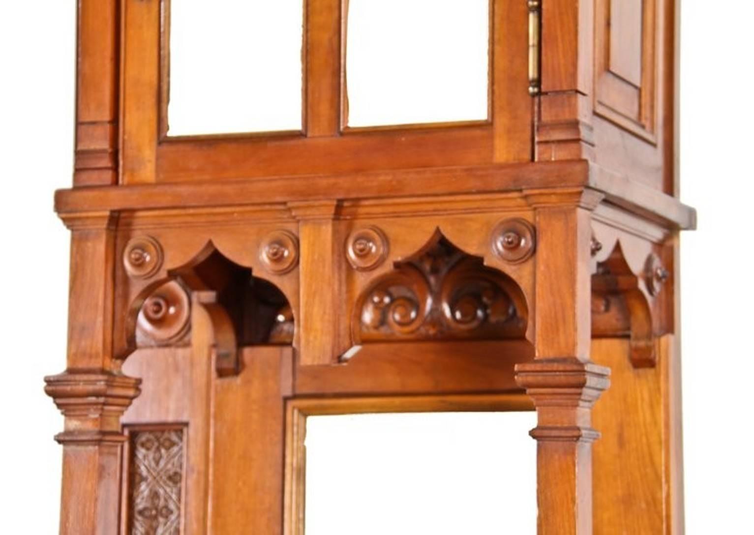 Aesthetic Movement 19th Century Cherry Wood Interior Mantel from the Cook Mansion