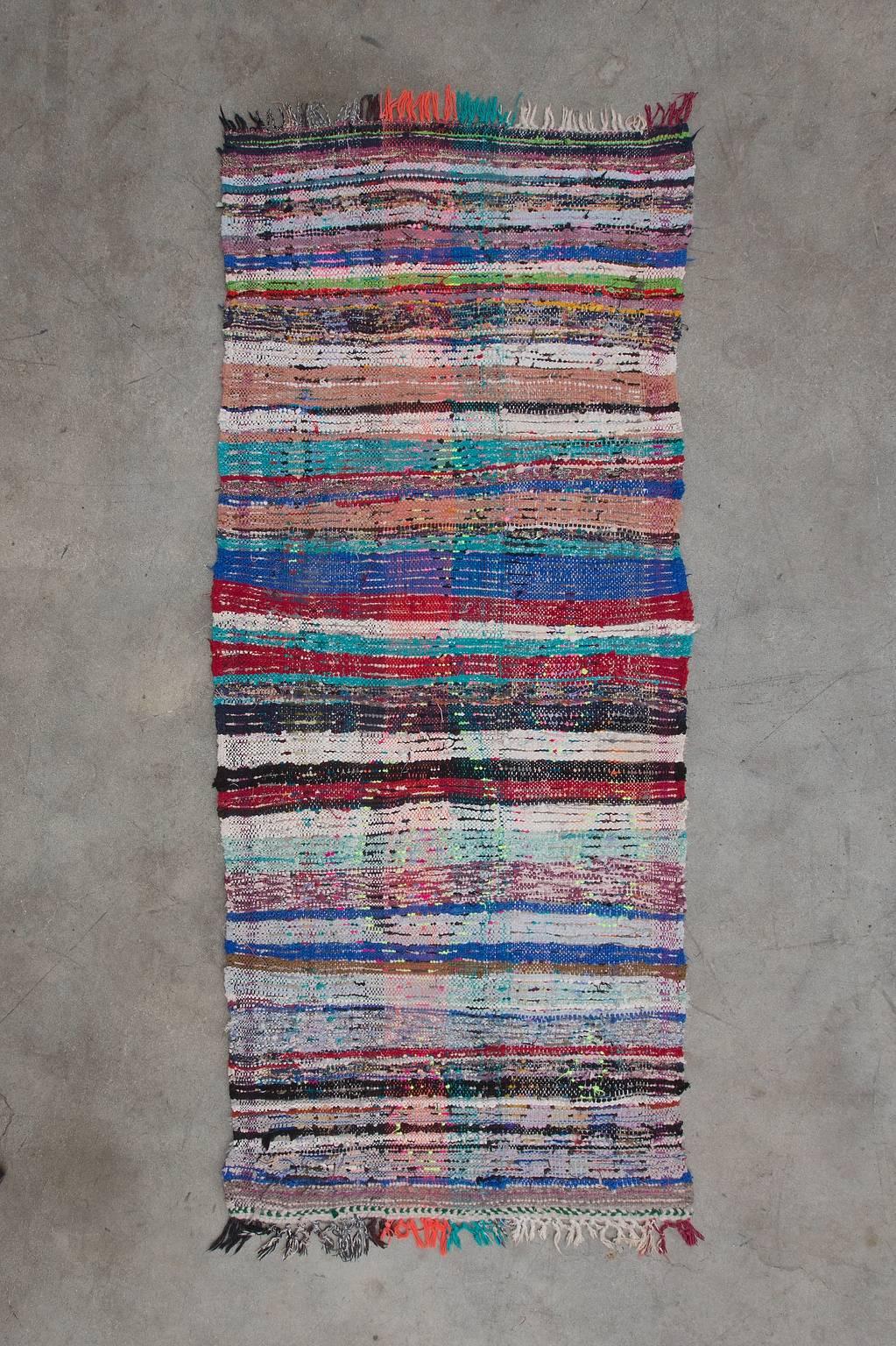 Wool Vintage Moroccan Azilal Rug