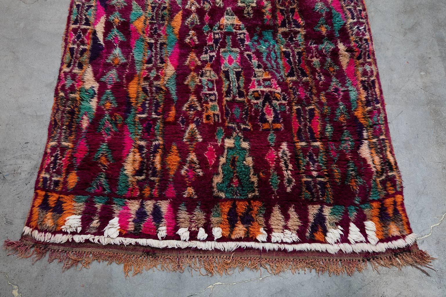 Tribal Vintage Moroccan Talsint Rug For Sale