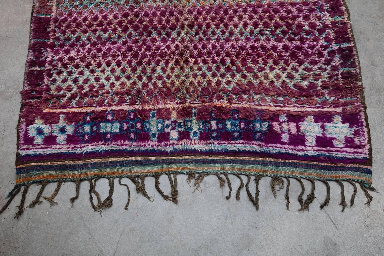 Tribal Vintage Moroccan Beni M'guild Rug For Sale