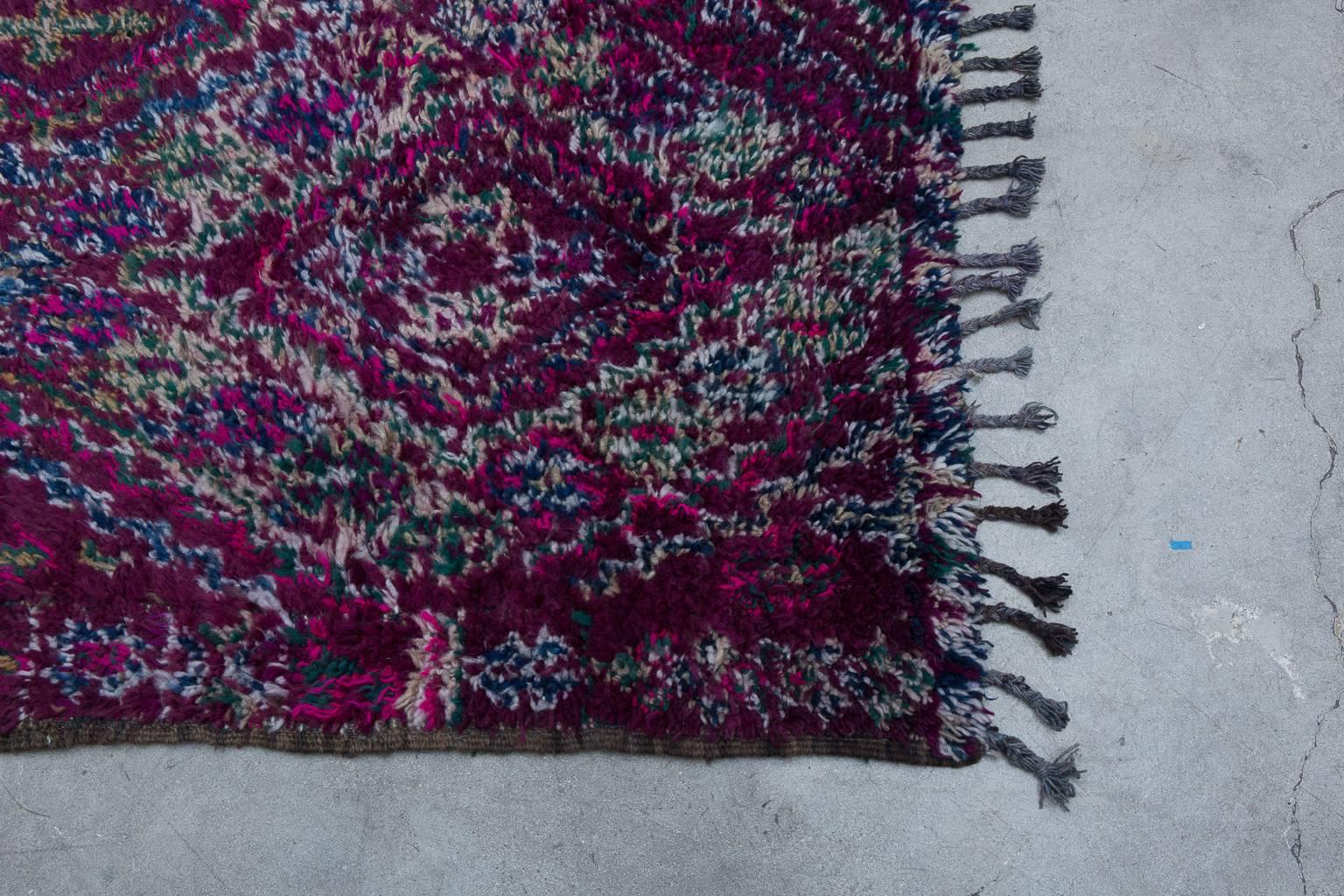 Tribal Vintage Moroccan Beni M'Guild Rug, Purple For Sale