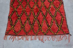 Vintage Moroccan Talsint Rug, Red and Yellow