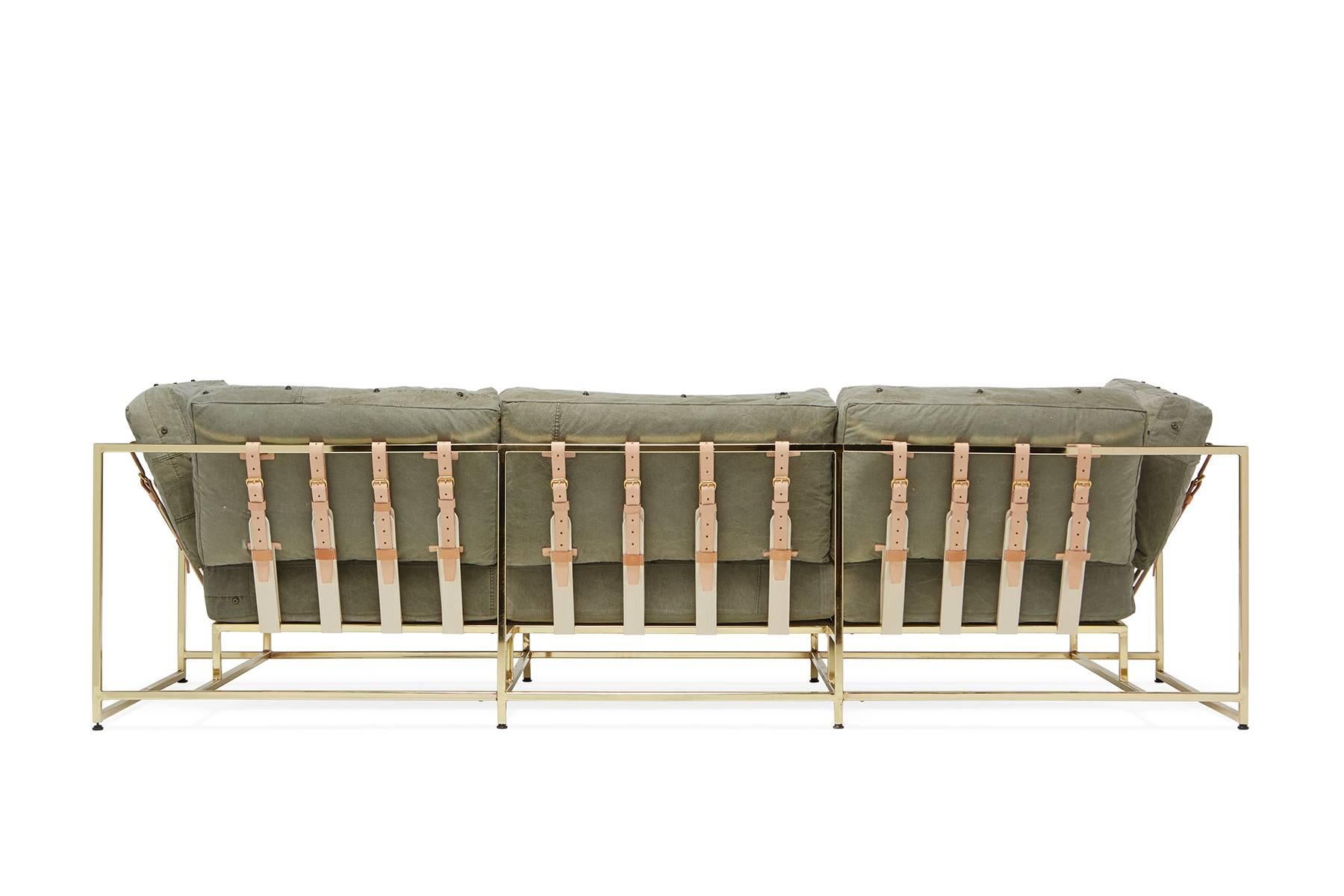 military canvas sofa