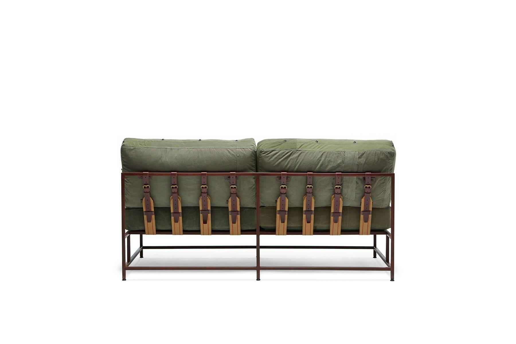 military canvas sofa