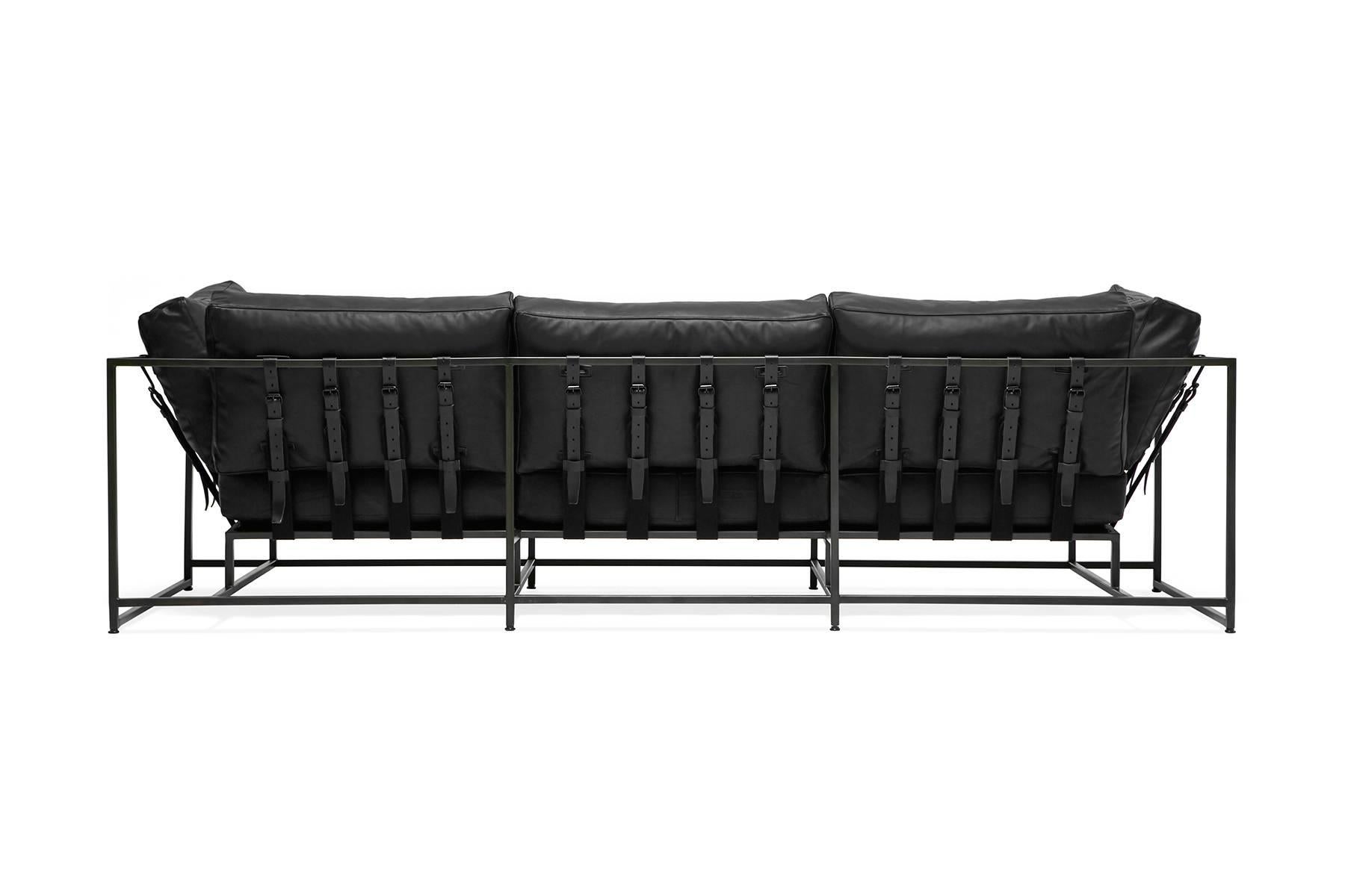 blacked sofa