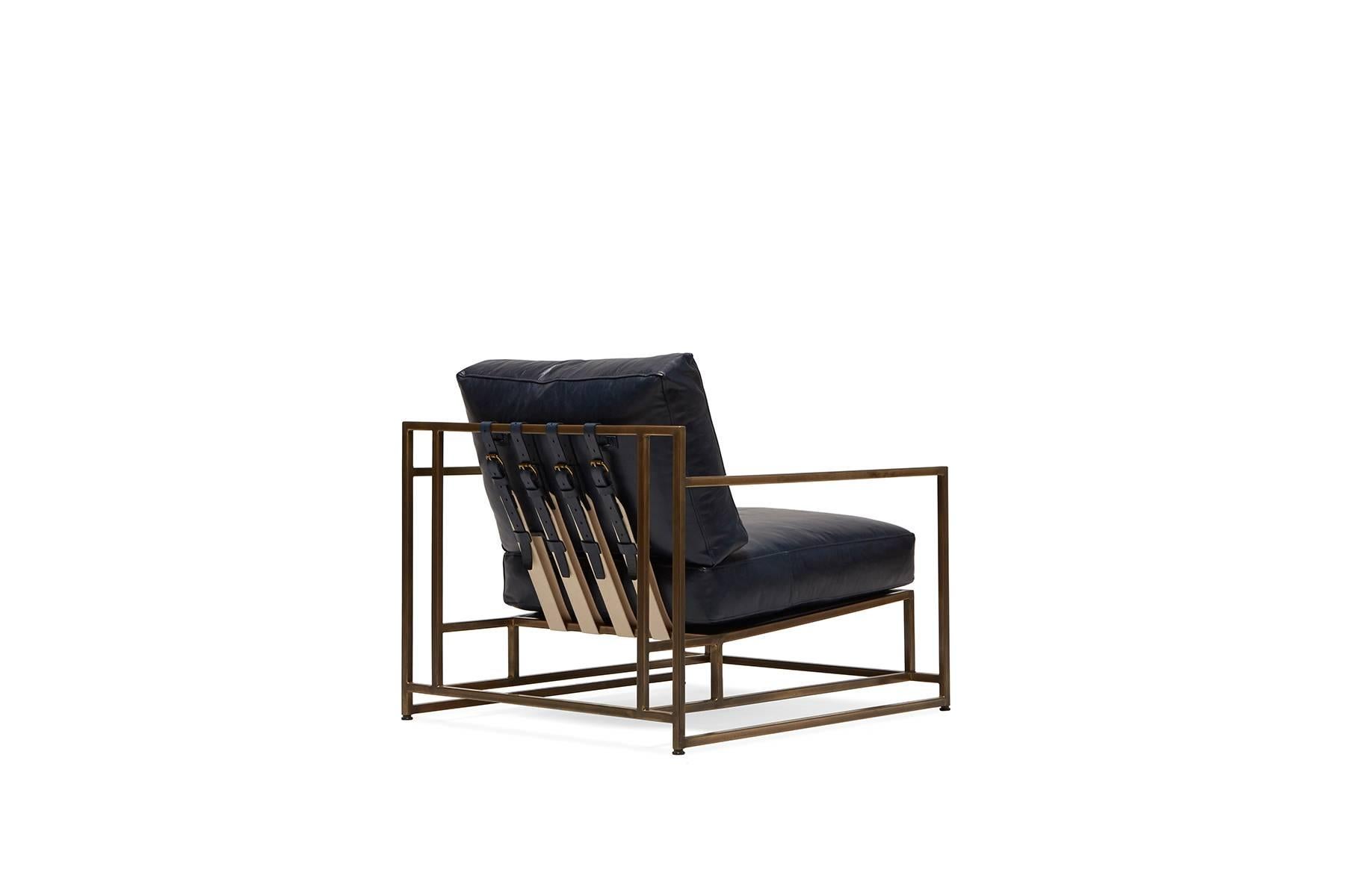 brass arm chair