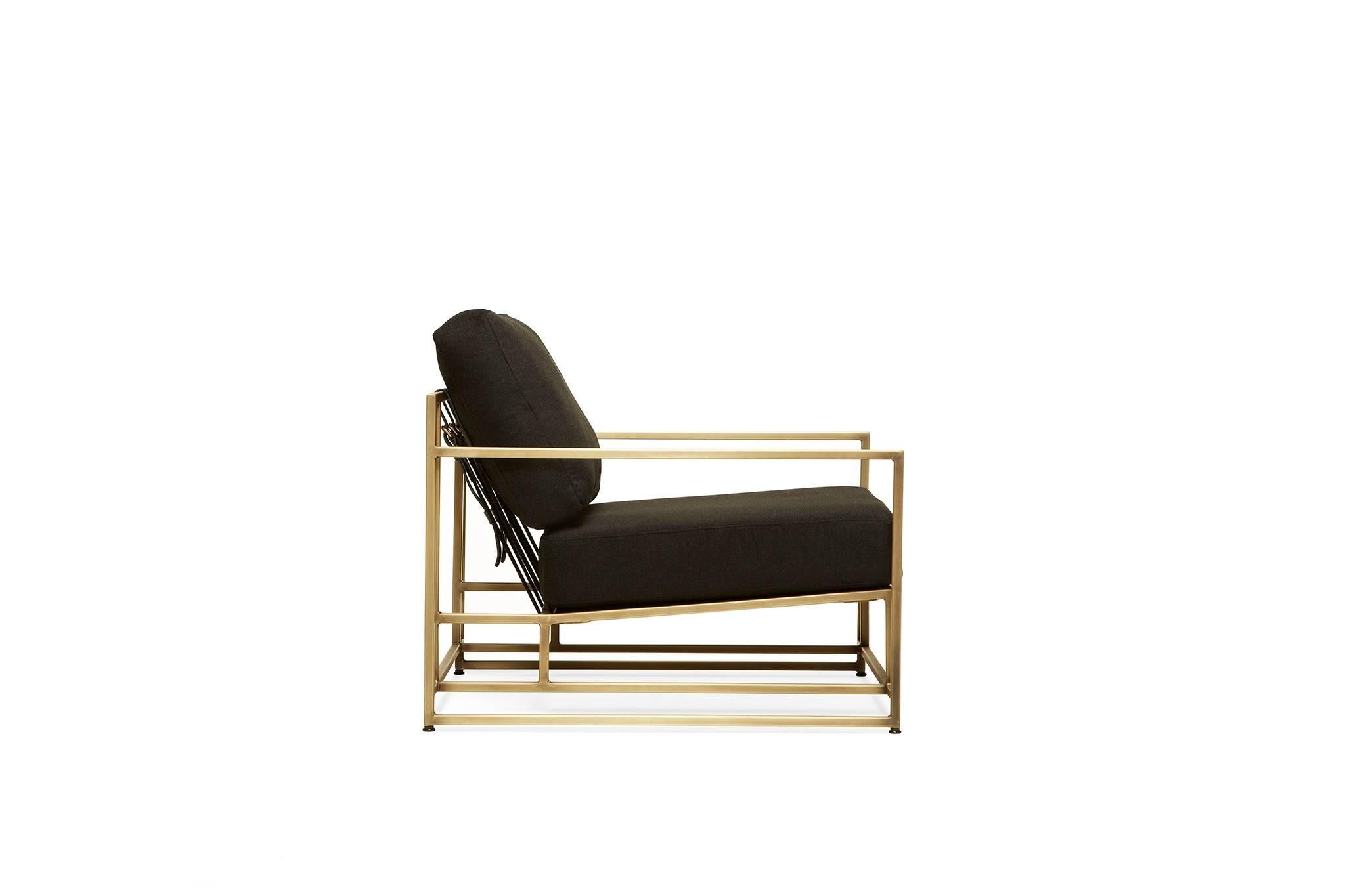 brass arm chair