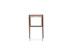 Walnut and Antique Nickel Dining Chair