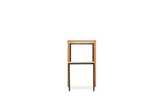 Oak and Blackened Steel Dining Chair