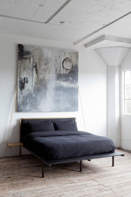 Customizable Bed Frame with Side Tables and Bench For Sale at 1stDibs