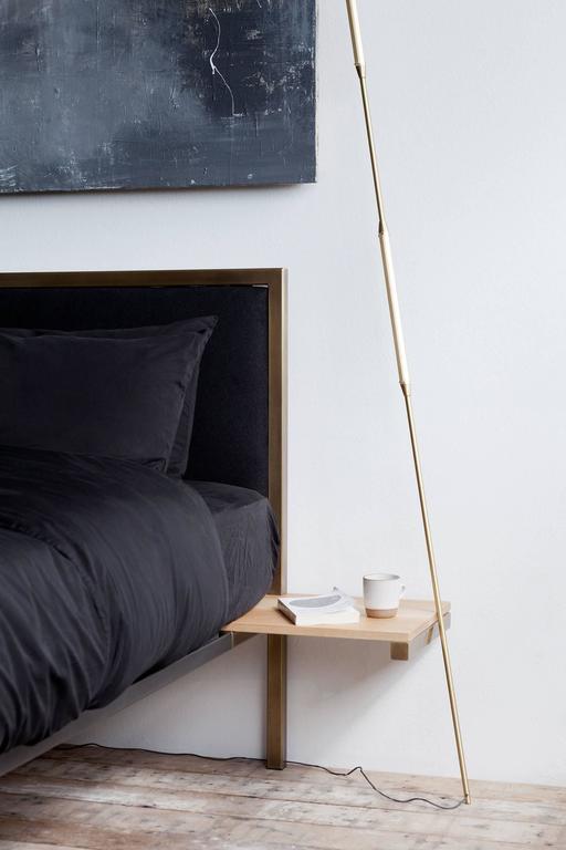 Customizable Bed Frame with Side Tables and Bench For Sale at 1stDibs