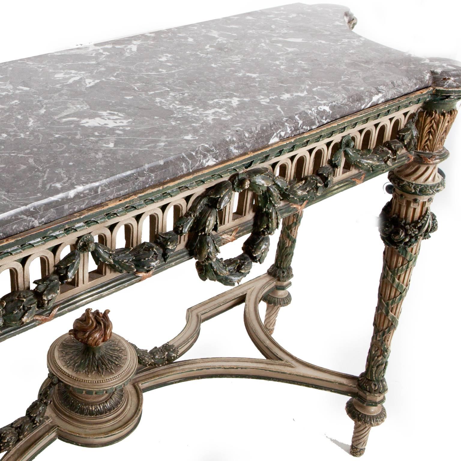 19th Century Italian Console Table In Good Condition In London, GB
