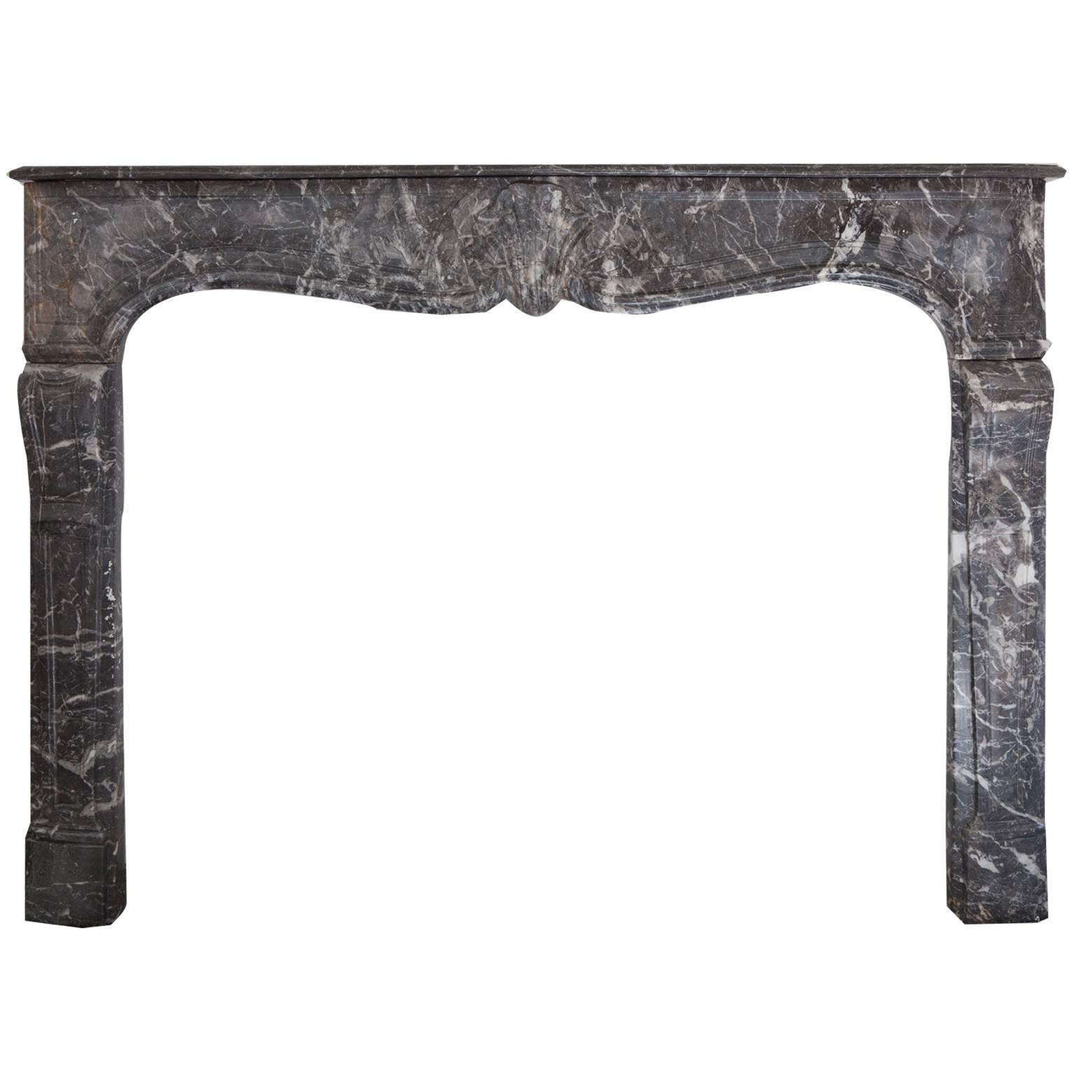 18th Century Louis XVI Style Anne's Marble Fireplace Mantel For Sale