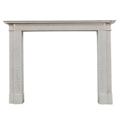 19th Century Regency Soane Statuary Marble Mantelpiece