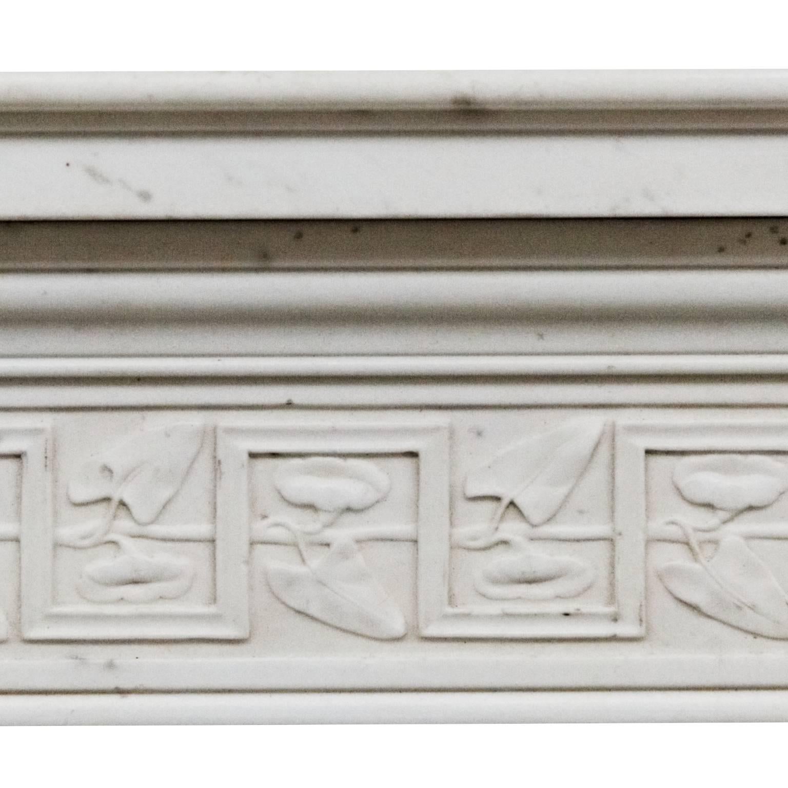 19th Century Regency Soane Statuary Marble Mantelpiece In Good Condition For Sale In London, GB