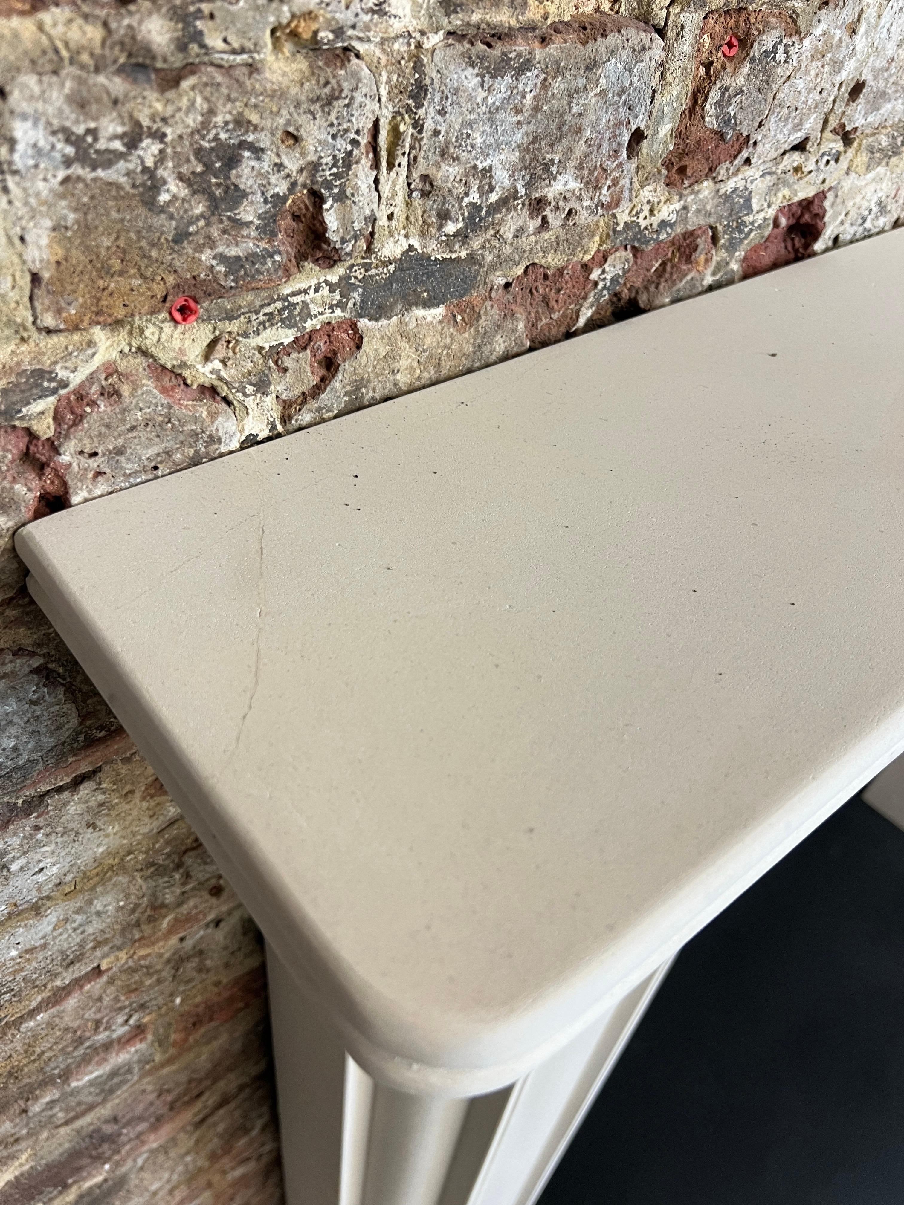 20th Century Bullseye Limestone Fireplace Mantlepiece For Sale 2