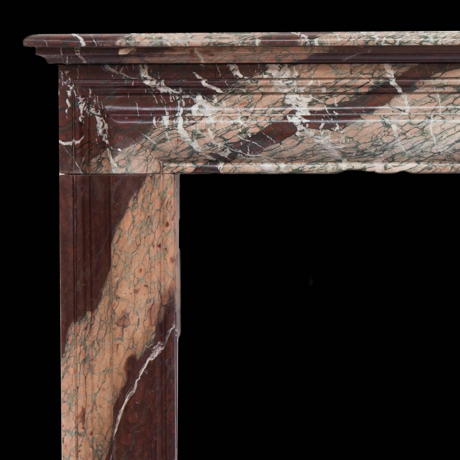 French Original Louis Philippe Marble Fireplace Mantel