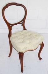 Set of Six 19th Century Solid Walnut Dining Chairs