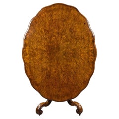 Victorian Burr Walnut Loo Table