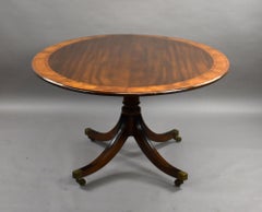 Antique Regency Style Mahogany Dining Table