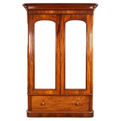 Victorian Mahogany Two Door Wardrobe