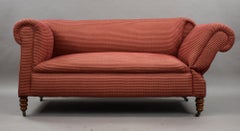 Late Victorian One-Arm Drop-End Sofa