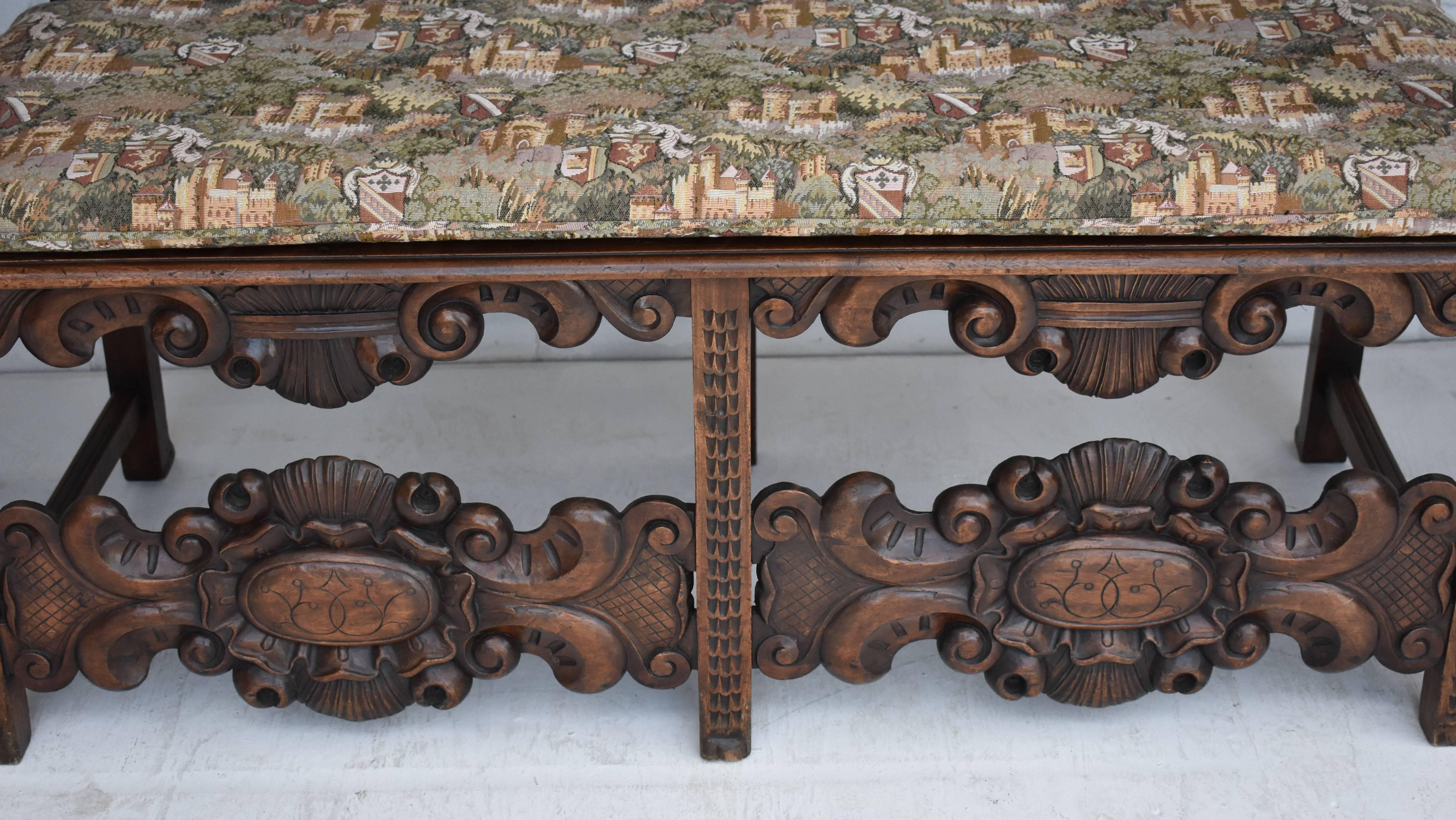 19th Century Carved Oak Lounge Suite 2