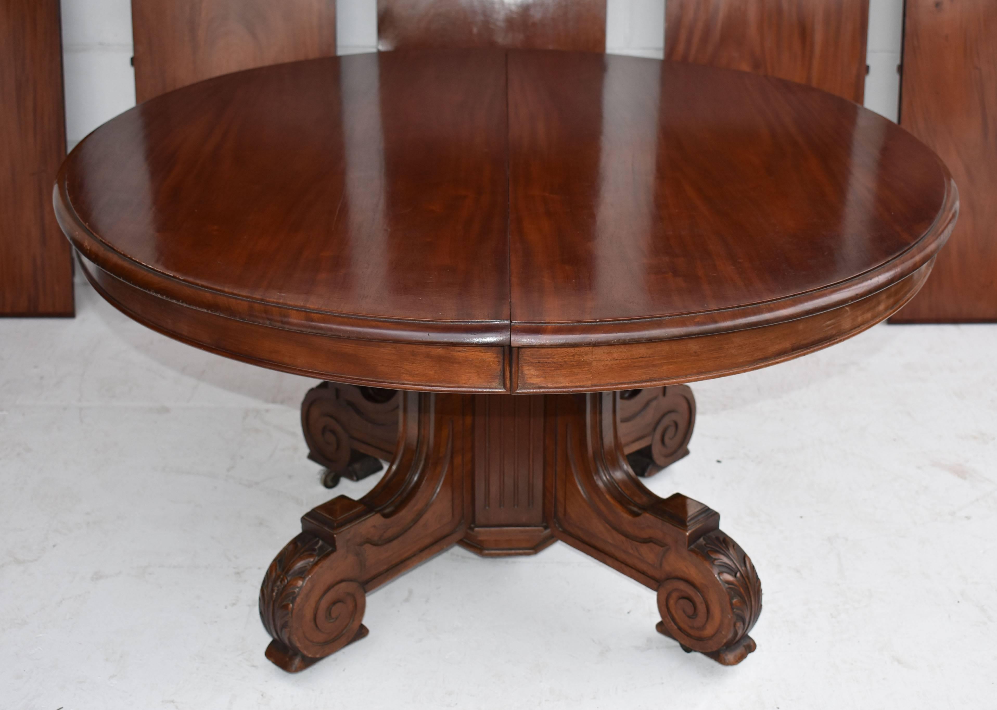 19th Century William IV Mahogany 16 Seat Dining Table For Sale 2