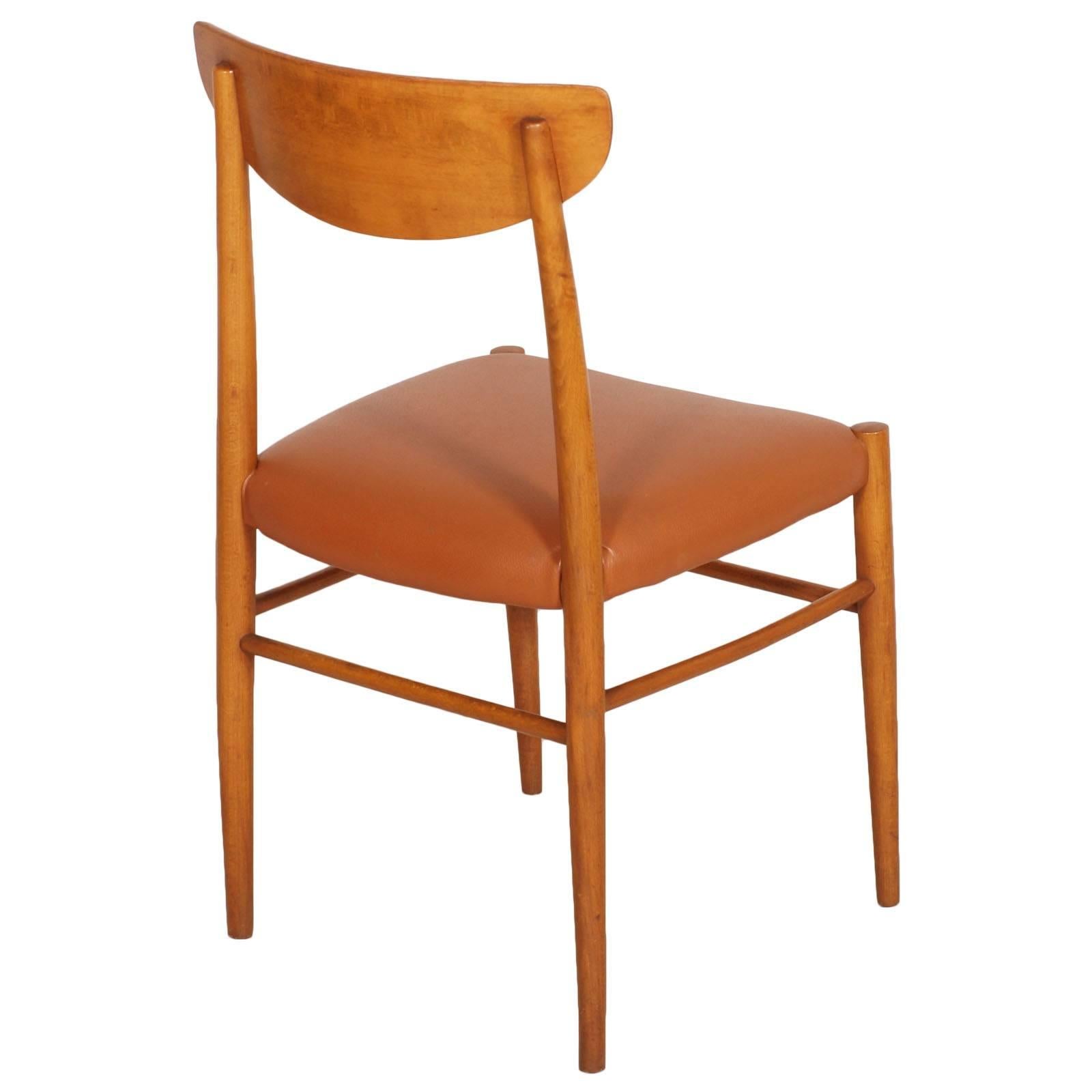 Italienisches Paar italienischer Stühle aus den 1950er Jahren in der Art von Peter Hvidt & Orla Mlgaard-Nielsen (Moderne der Mitte des Jahrhunderts) im Angebot