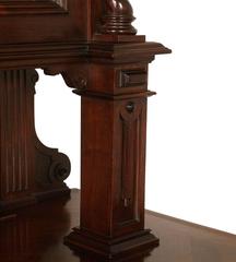 18th Century Important Tuscany Renaissance Sideboard Credenza, in Solid Walnut